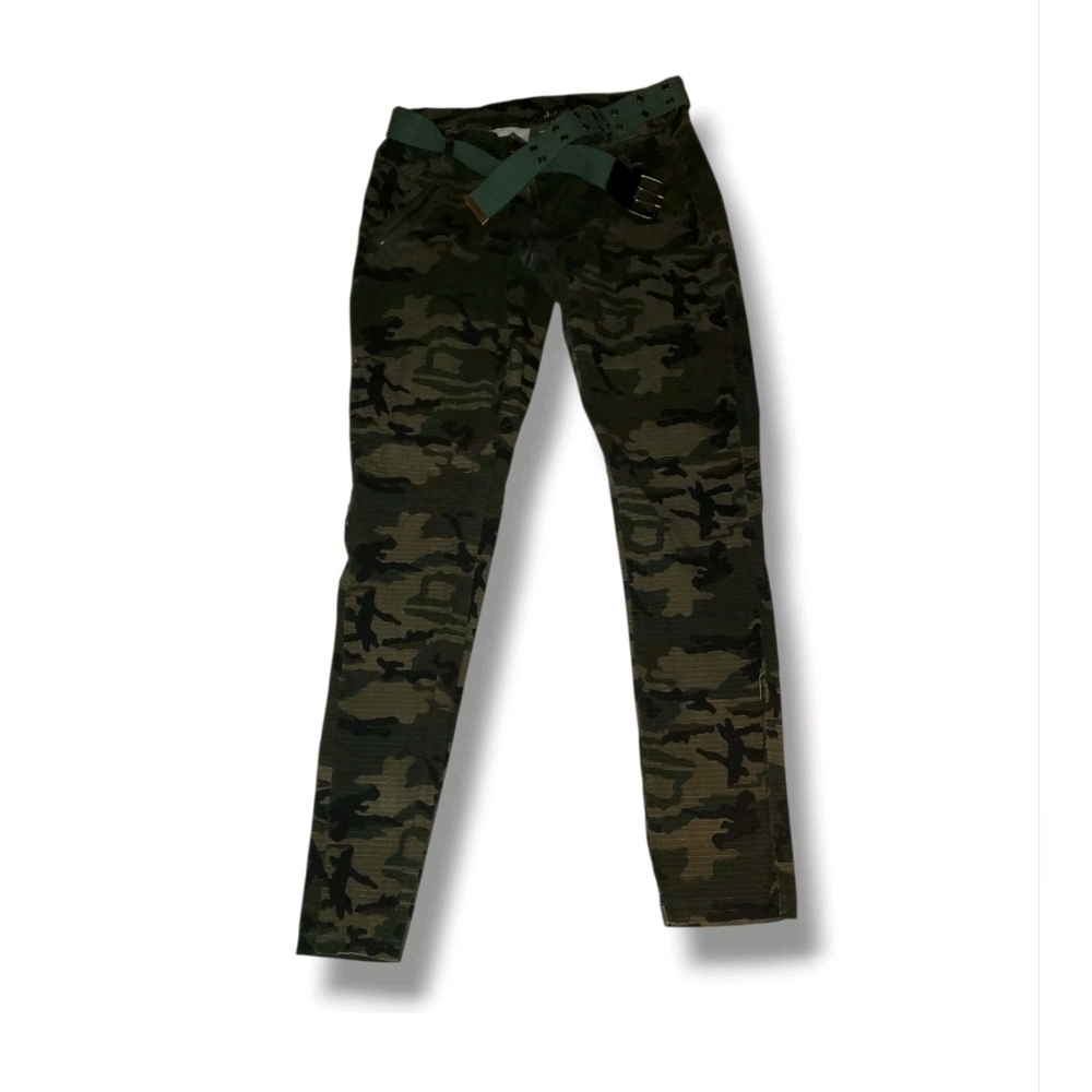 Dots Green Camo Skinny Jeans